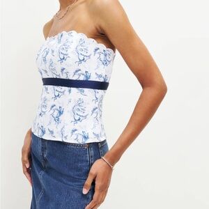 Reformation Evelyn linen top, NWOT